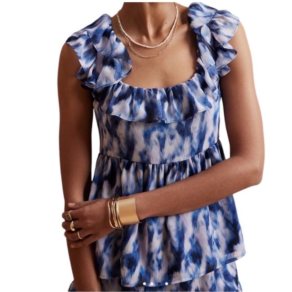 Banana Republic Flutter Tie Back empire waist top size XL